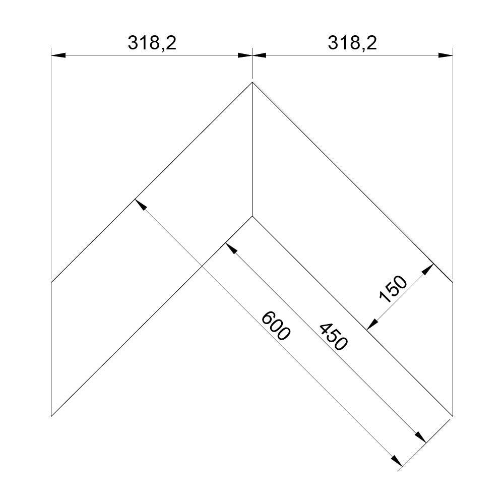 Паркет Елка Французская Lab Arte Chevron Дуб Натур 1015 лак 600/450х150х14/3/45°