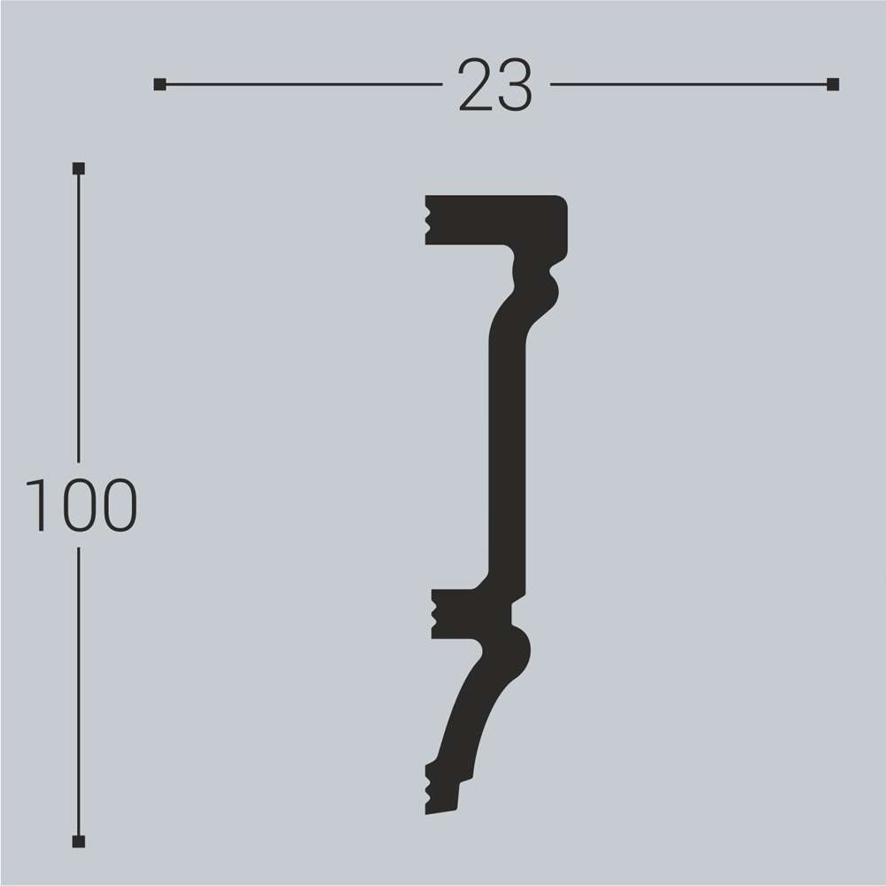 Наличник Bello Deco XPS Н13 100х23х2200