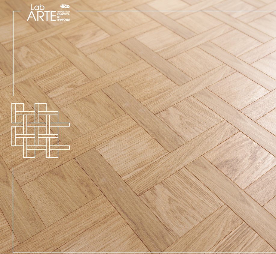 Инженерная доска Lab Arte Pattern 4/4 Дуб Рустик лак 125/50*14/3мм