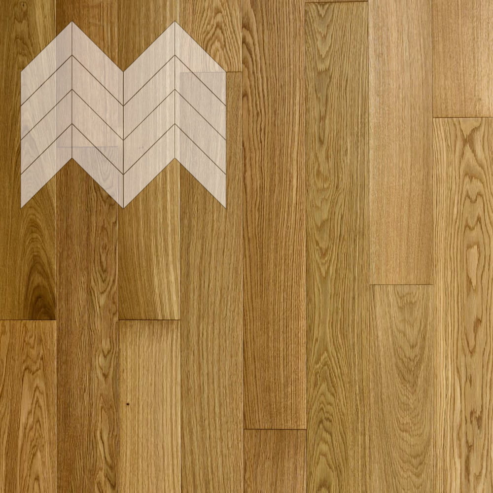 Паркет Елка Французская Lab Arte Chevron Дуб Рустик Масло UV.S 600/450х150х14/3/45°