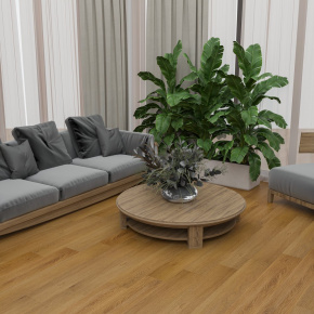 SPC Ламинат Alta Step Дуб Золотистый 1218x180x5 (2,6309 м2) SPC6610 в интерьере