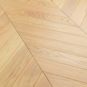 Паркет Елка Французская Lab Arte Chevron Дуб Натур Беж лак 400/313х150х14/3/60° в интерьере
