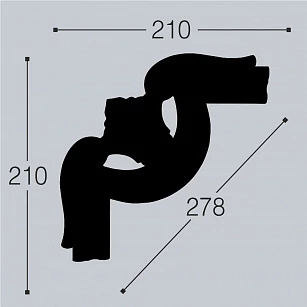 Угол для молдинга Bello Deco М15-У2 текстура
