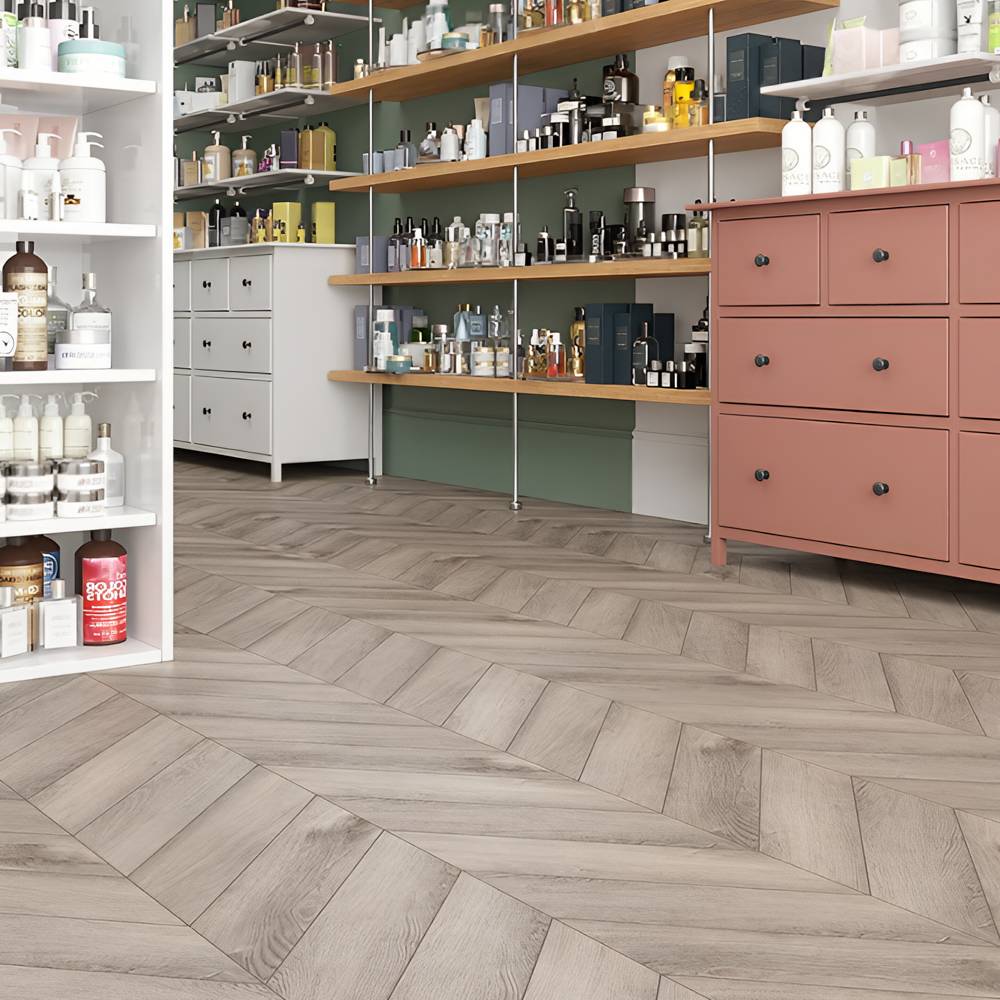 Ламинат ПВХ Alpine Floor Дуб Исида Chevron SPC ECO 18-8***