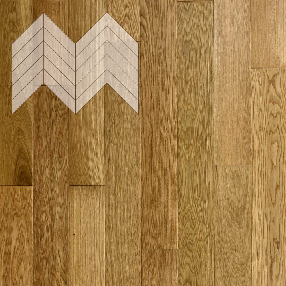 Паркет Елка Французская Lab Arte Chevron Дуб Селект Масло UV.S 600/490х110х14/3/45°